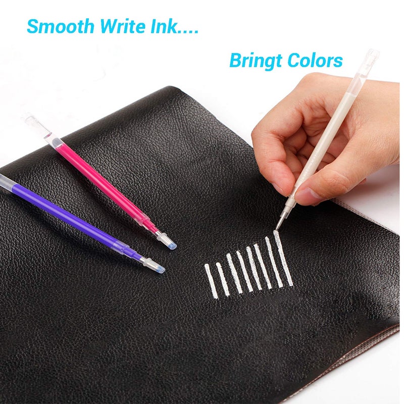 WedFeir Heat Erasable Fabric Marking Pens with 28 Refills for Tailors Sewing, and Quilting Dressmaking, 4 Colors Heat Erase Pens for Fabrics. - Image 3
